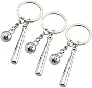 [SAFIGLE] 3Pcs Baseball Keychains Decorative Bag Pendants Multi Function Compact Accessories for Sports Lovers present for Birthdays and Special Occasions
