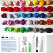 Wool Felt Kit Needle Felting Tool Wool Fibre Felt DIY Handmade Wool Craft Needle