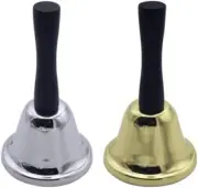2 Pieces Hand Bell,Handheld Call Bells,Very Loud Handbell，3 Inch Large Hand B...