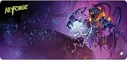 KeyForge: Geistoid Manifestation Extra-Wide Playmat – 14" x 30" Durable Rubber Mat with House Brobnar Art, Official KeyForge: Æmber Skies Accessory, Made by Ghost Galaxy