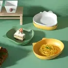 Plastic Fruit Plate Anti-drop Food Trash Tray Cute Tableware Snack