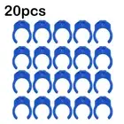 Blue Locking Clips for RO Reverse Osmosis Water System Filter Fittings (20 Pcs)