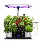 WiFi Hydroponics Growing System12 Pods with APP Control, Indoor Herb Garden u...