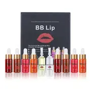 BB Lips Serum Kit, Semi Permanent Make-up Treatment, Lip Gloss Lip Serum for Lip Pigment, 4 Colors Liquid Lip Pigments