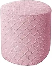 Ottoman Slipcovers Round Small/Medium/XX-Large/Large, Stretch Velvet Ottoman Cover 40/30/36/25/18/42/20, Storage Footstool Cover Slipcovers, Stool Pouf Furniture Protector Slipcover(#42,W12 xH15)