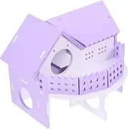 GANAZONO Small Animal Hideout Hamster House Guinea Pig Home Rat Villa PVC Pet Toy Hideaway Decor