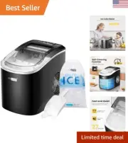 Electric Portable Compact Countertop Automatic Ice Cube Maker Machine with Ha...