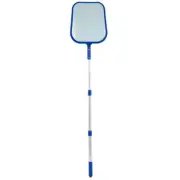 Swimming Pool Leaf Skimmer Rake Pond Cleaning Scoop Flat Net Cleaner with heY^
