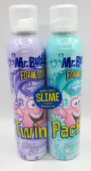 Mr. Bubble Foam Soap Shape Sculpt Create Sugar Cookie Peppermint TWIN PACK
