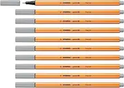 STABILO point 88 Fineliner - Box of 10 Light Grey