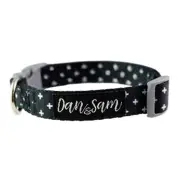 Dan & Sam Adjustable Polyester Webbing Collar For Dogs - Crossways 1 X Small