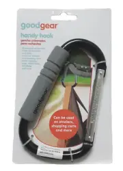 goodgear Handy Hook Shopping Bag Handle Holder Black-Gray Foam Comfort Grip