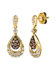 Le Vian Honey And Chocolate 14K 0.58 ct. tw. Diamond Earrings