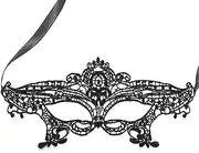 TuoYi Masquerade Lace Mask Women Black Lace Masks Costume Party Proms Face Mask Halloween Eye Mask