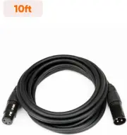 New XLR Male to Female Microphone Cable 3 Pin Mic Connector Extension Cord 10FT