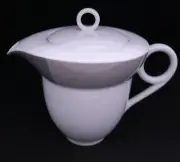 RICHARD GINORI MEDITERRANEO PORCELAIN TEA POT TEAPOT WHITE GRAY 4 cup