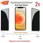 2x Privacy Tempered Glass Screen Protector For iPhone 15 14 12 Pro Max Mini X XR