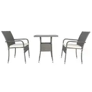 3 Piece Patio Wicker Conversation Set