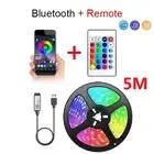 RGB 5050 Led Strip Lights with Remote Control Led Tape Flexible RGB Ribbon for H
