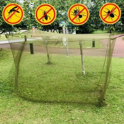 Army GreenCamping Mosquito Net Indoor Outdoor Netting Storage Bag Insect Tent A+