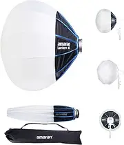 Amaran Lantern 65, 2ft(65cm) Omnidirectional Bowens Mount Soft Light Modifier for Ambient Lighting, Quick-Build Design, Portable and Ideal for Studio and On-Location Video Content