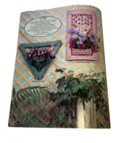Vintage MACRAME Full Of Blossoms Wall Hanging Planter Patterns DIY Boho Kitschy