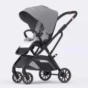 High View Portable Baby Stroller Seat Bassinet Newborn One Hand To Recline Pram