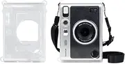 Clear Fujifilm Mini EVO Case, PVC Camera Clear Transparent Protective,Hard Carrying Case Cover with Shoulder Strap,Portable Carrying