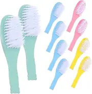 PERSELOSO 10Pcs Convenient Hair Brush for Newborns Portable Scalp Massager for Delicate Supply for Sensitive Hair Care Present for Parents