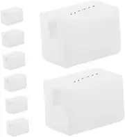 ANDRESLAD 8Pcs Corner Protectors Soft Silicone Drawer Handle Covers Tool Installation for Furniture Edge Safety Bumpers for Protection