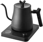 [TheOtherShore] Electric Gooseneck Smart Kettle 1L - Stainless Steel Water Boiler with LED Temperature Display & Custom Heat Settings, Auto Safety Shutoff - Ideal for Brewing Coffee, Tea and Family Use