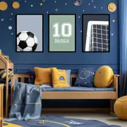 [Namly Design] Personalised Poster - Soccer Theme / Set of 3