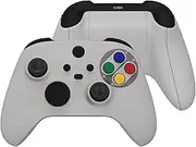 eXtremeRate SFC SNES Classic EU Style Controller Full Set Housing Shell Case w/Buttons for Xbox Series X/S Controller, Custom Replacement Side Rails Front Back Plate Cover for Xbox Core Controller