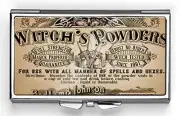 Vintage Witchs Powders Pill Box Compact Rectangle 7 Day Pill Box Pill Case Pill