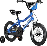 Schwinn Koen Boy's Bike, Featuring SmartStart Frame to Fit Your Child's Proportions, 14inches Wheels, Blue