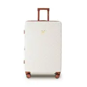 Disney Mickey 76cm Suitcase Luggage Travel Checked Trolley Case Ivory/Tan