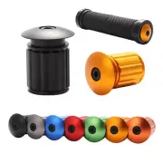 1 Pair Road MTB Bike Bicycle Aluminum Handlebar Grips Handle Bar Cap End Plugs