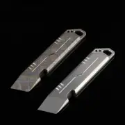 Titanium Crowbar Pry Bar Bottle Opener Open Box Outdoor Survival EDC Pocket Tool