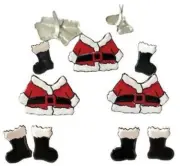 Santa Suite - Christmas, Decorative Scrapbook Brads - Eyelet Outlet #181