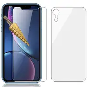 Tempered Glass 9H Guard screen protector for Apple iPhone XR front + Back