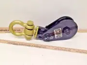 Pulley Snatch Block 8 Ton W/ Swivel Shackle Wire Rope Sheave 6” Tow Tree Sling