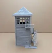 HO Scale Train Signal Tower Building 3d Printed Model Kit