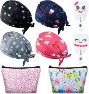 Set De Regalos Dentales 2 Bolsos Cosméticos Dentales 4 Gorros Ajustables Boton
