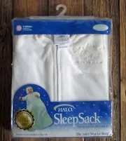 HALO SleepSack White Wearable Blanket Baby XS Newborn 5-10 Pounds Micro Fleece