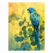 Blue Parrot Canvas Print