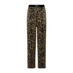 [Tom Ford] Tom Ford-Camel Leopard Silk Pants-Donna S STAND