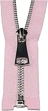 Zipper for Bags, 1pc 5# Metal Zipper Open-end Jacket Coat Zippers Bag Clothes Zipper Repair Kit Sewing Accessories(Pink,70cm)