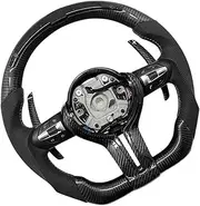 Carbon Fiber LED Compatible With M Steering Wheel，Compatible With BMW M3 M4 M5 M6 M8 F06 F10 F12 F13 F80 F20 F21 F40 F30 F31 F35 F32 F33 F36 Car Accessories(M6)