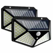2-Pack Solar LED Motion-Activated Mountable Outdoor Wall Light