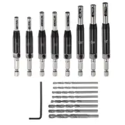 Door Lock Hinge Drill Bit Trend Guide Self Centering Hole Drilling Bits Set